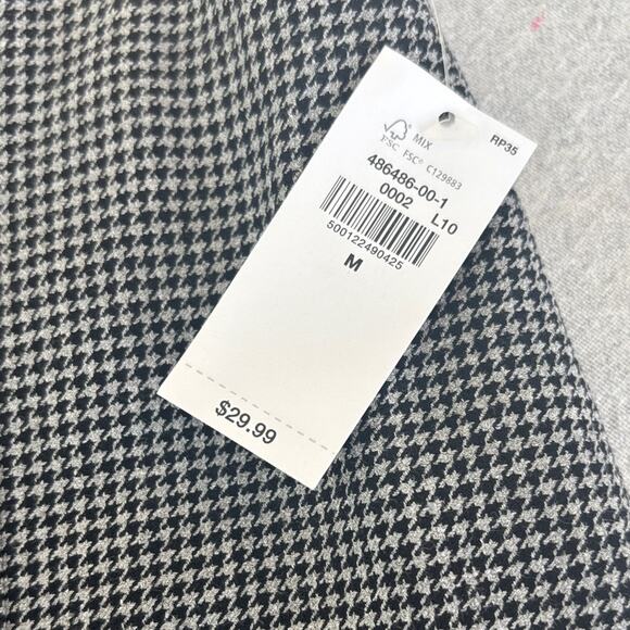 Old Navy Black and White Houndstooth Mini Skirt Size Medium - Picture 3 of 5